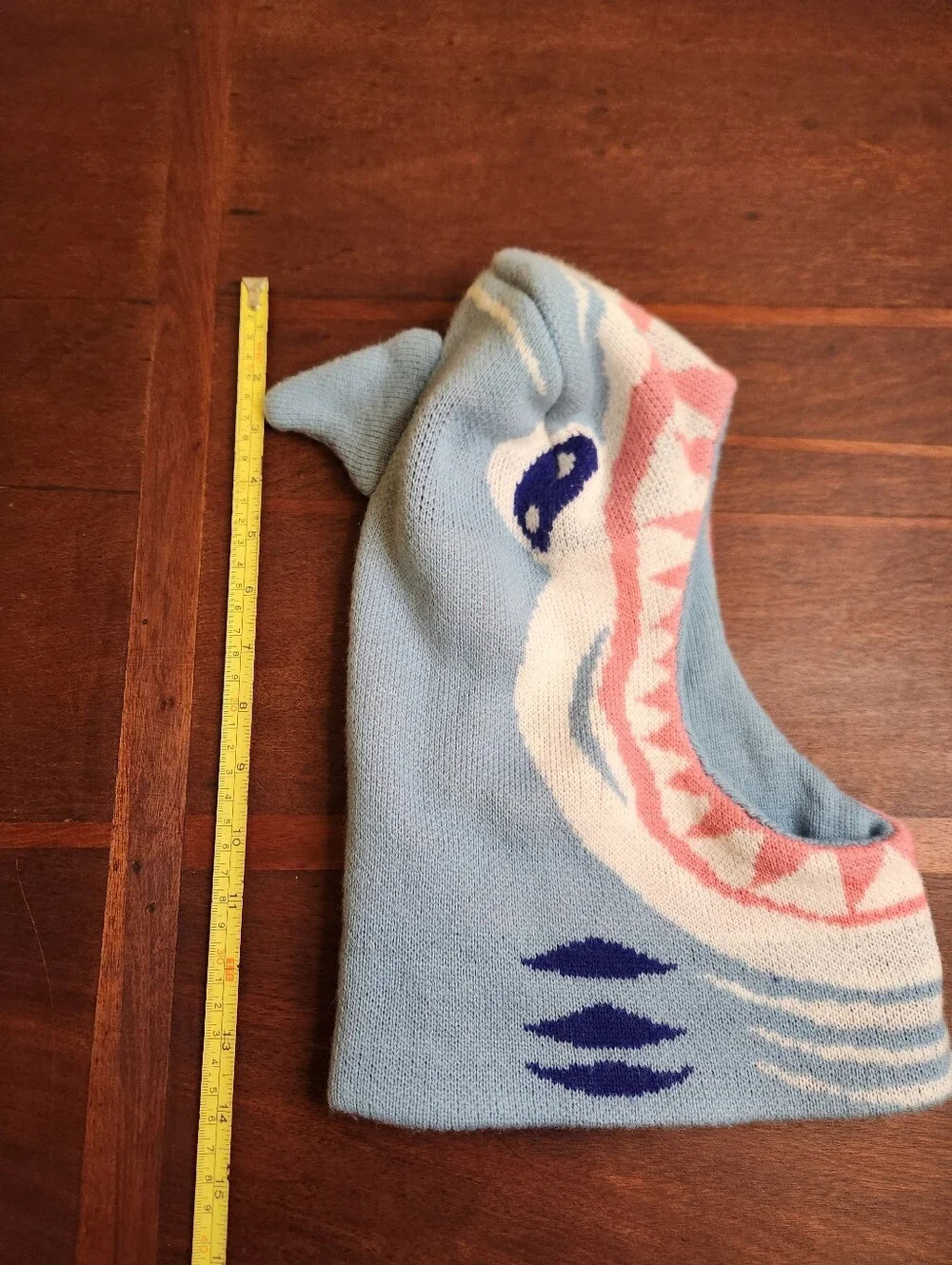 Light Blue Kids Shark Balaclava Hat